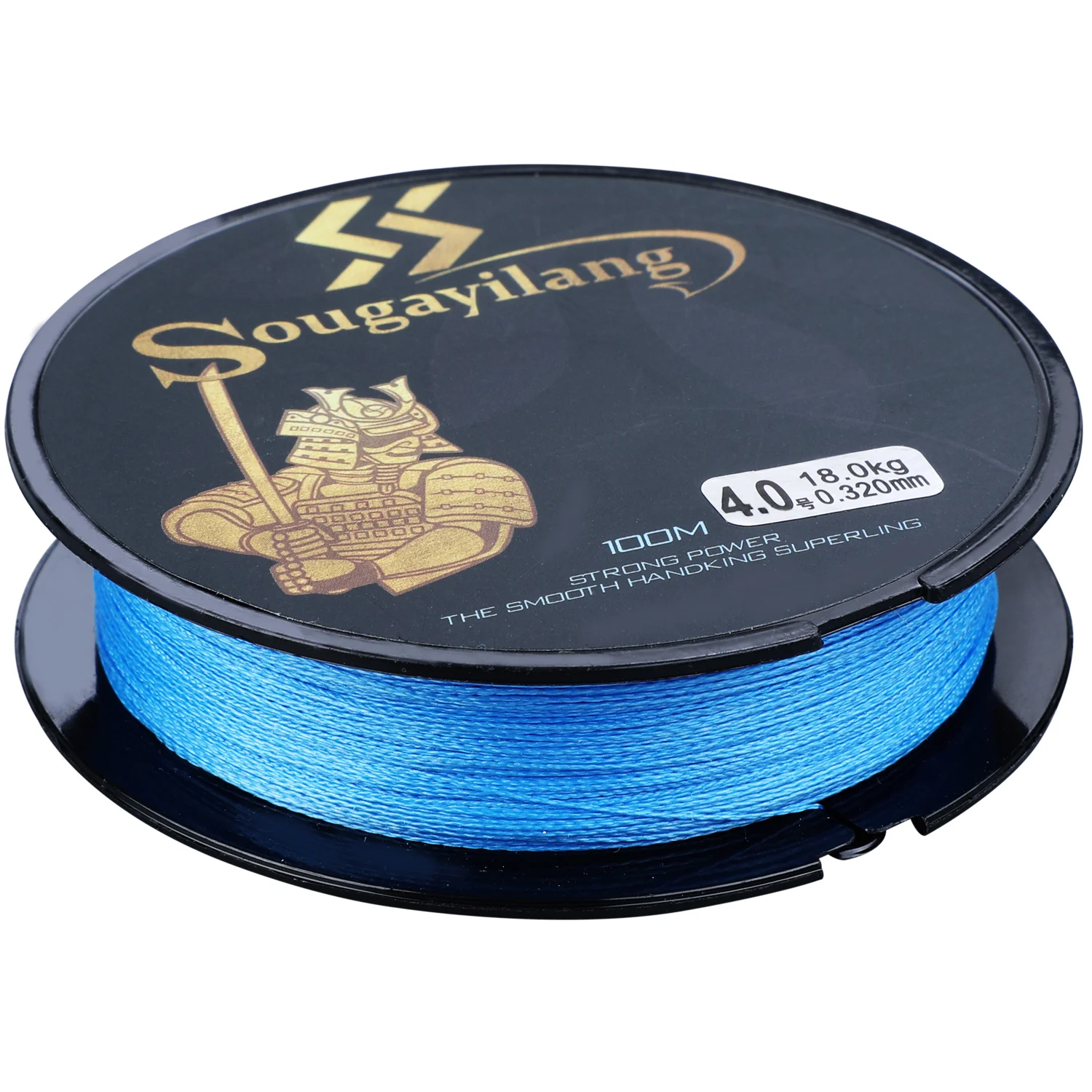 Sougayilang High Quality 4 Colors 100M PE Braided Fishing Line 4 Strands Fishing Line Smooth Braided Monofilament Fishing Line - Цвет: Синий
