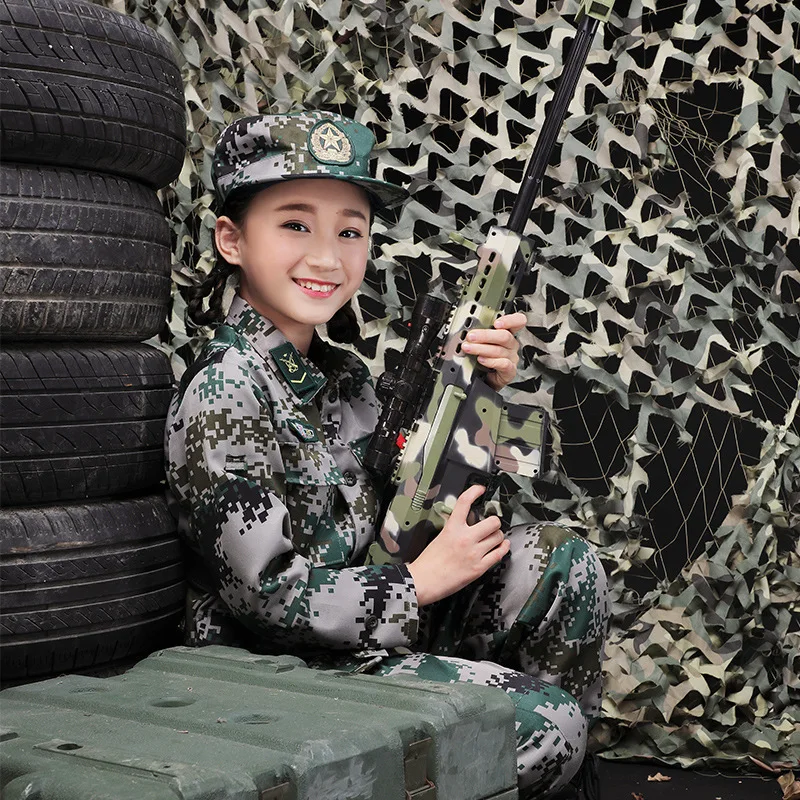 Детская камуфляжная Военная тренировочная одежда, одежда для выступлений, детский армейский комплект одежды для фанатов, летний детский Камуфляжный костюм