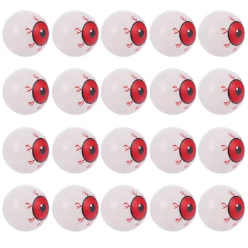 

20pcs Halloween Simulation Red Eyes Round Scary Bloody Eyes DIY Party Decors