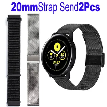 

20mm Watchband For Samsung Galaxy Watch/Active 1/2 42mm/40mm/44mm Bracelet Strap Metal Steel Mesh/Nylon Wristband Quick Release