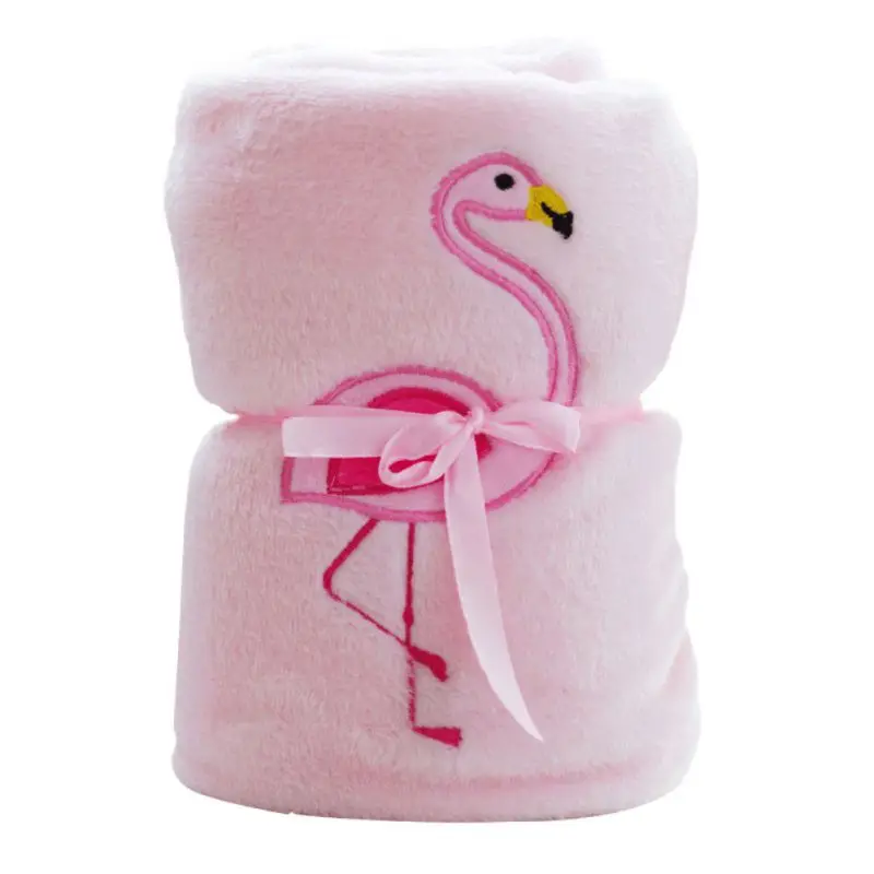 Двухсторонняя Фламинго Флисовое одеяло Мягкий Кондиционер фланелевое одеяло, простыня Обложка сна путешествия Одеяло