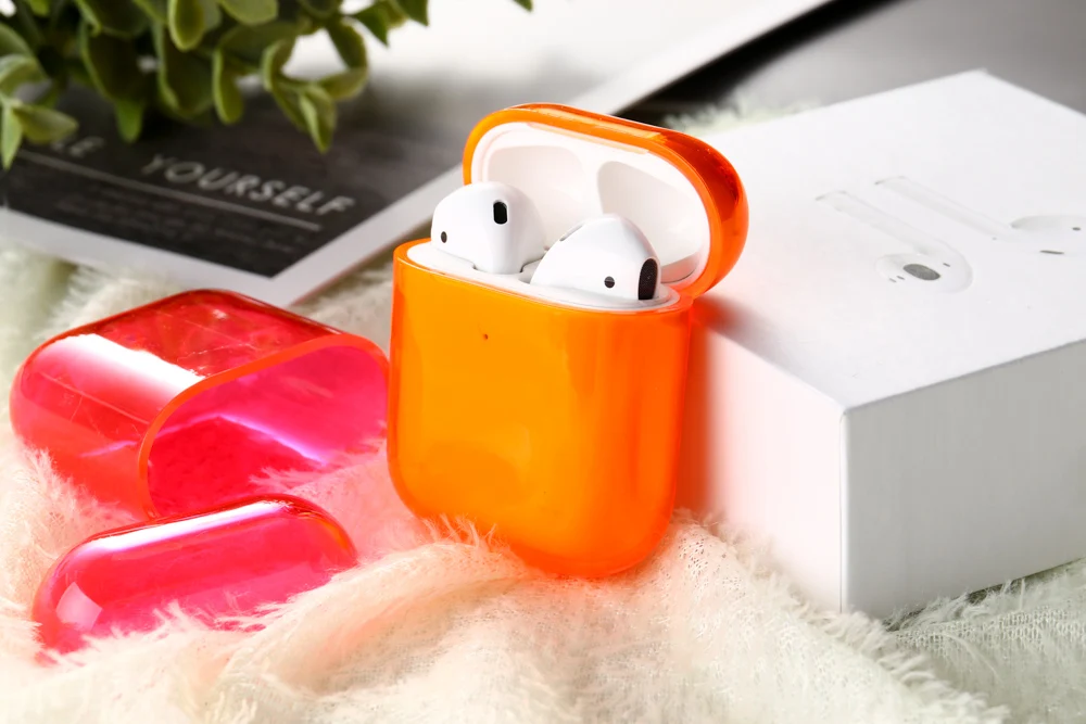 Чехол карамельного цвета для AirPods, чехол, Роскошный милый прозрачный жесткий чехол на AirPods Apple, чехол, протектор для Air Pod, чехол s, чехлы