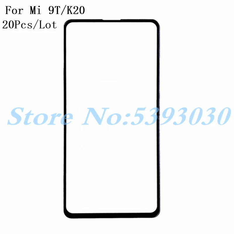 20 шт./лот, переднее стекло для Xiao mi Red mi K20/K20 Pro/mi 9 T, внешнее стекло, сменная панель