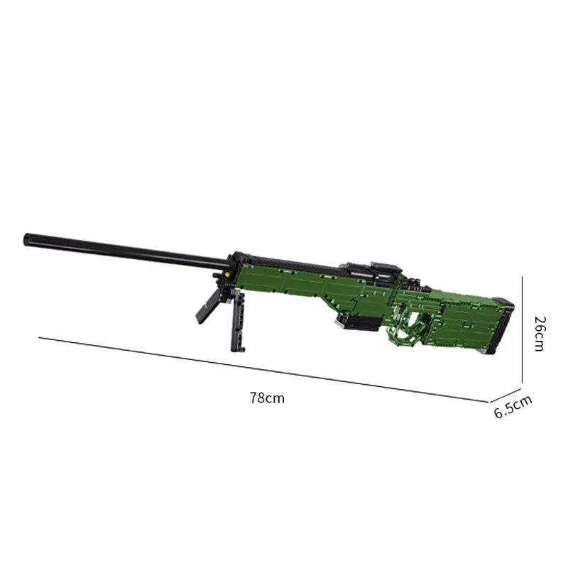 78 см AWP строительные блоки Arctic Warfare Magnum снайперская винтовка awm игрушечный