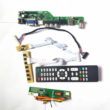 

For B154EW01 V0 T.V56 controller board Remote+Inverter+keyboard LCD display panel VGA HDMI AV USB RF 1CCFL 30-Pins LVDS DIY kit