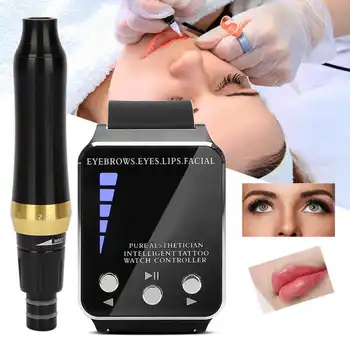 

Intelligent Watch Microblading Machine Electric Eyebrow Tattoo Machine Permanent Makeup Tattoo Pen US Plug 100-240V