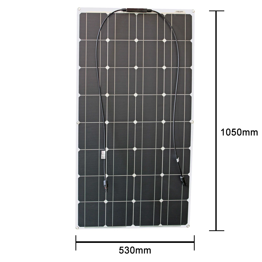 Carregador de Bateria Energia para Acampamento Pannel Painel Solar Etfe Sistema Kit Completo Caminhadas Ourdoor 400w 100 12v 18v - Image 2