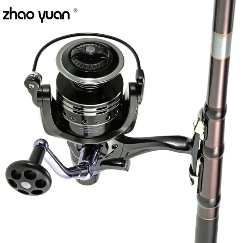 Fishing Reel 11+1BB Metal Feeder Reel Spinning 3000 4000 5000 6000 Series Saltwater Wheel Carp Fishing Reels Carretilha
