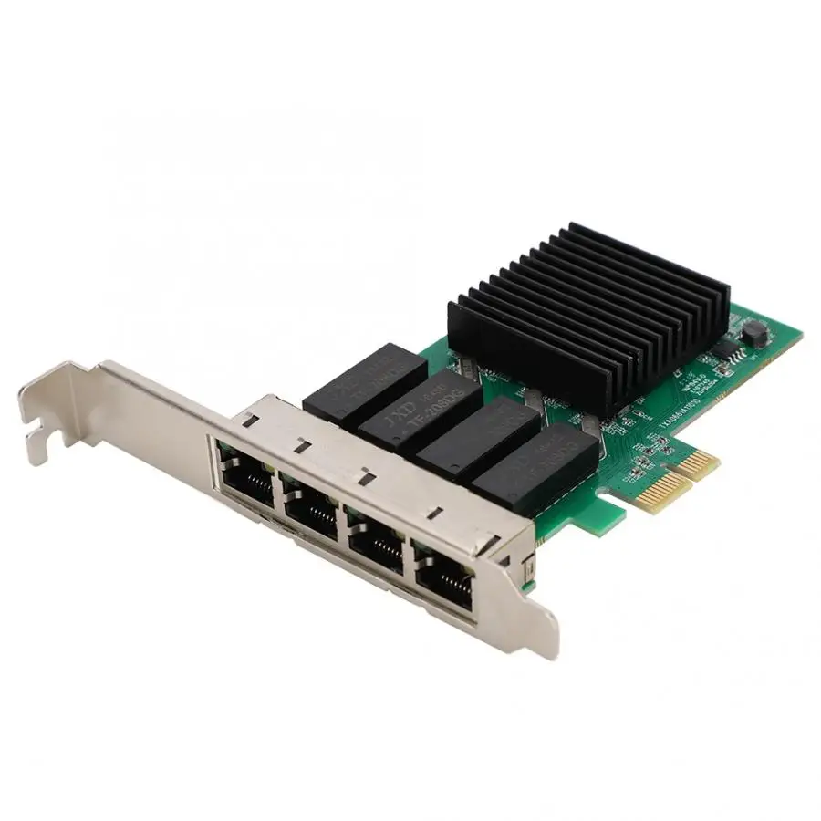 For Intel350 4 Port 811 Gigabit PCIE 1X Network Interface Card NIC for Desktop Server