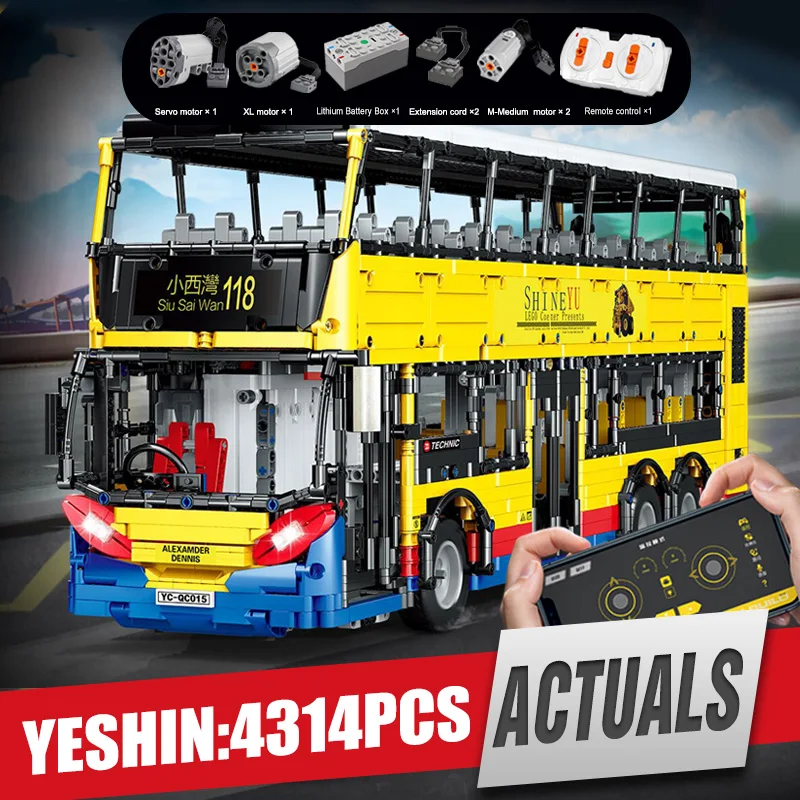 DHL 20011 моторная техника совместимая с автомобилем Legoing 41999 4x4 гусеничный