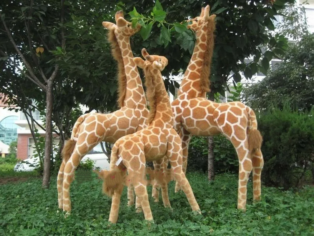 Новая 96 см стоящая имитация жирафа плюшевая игрушка Мягкая кукла в виде