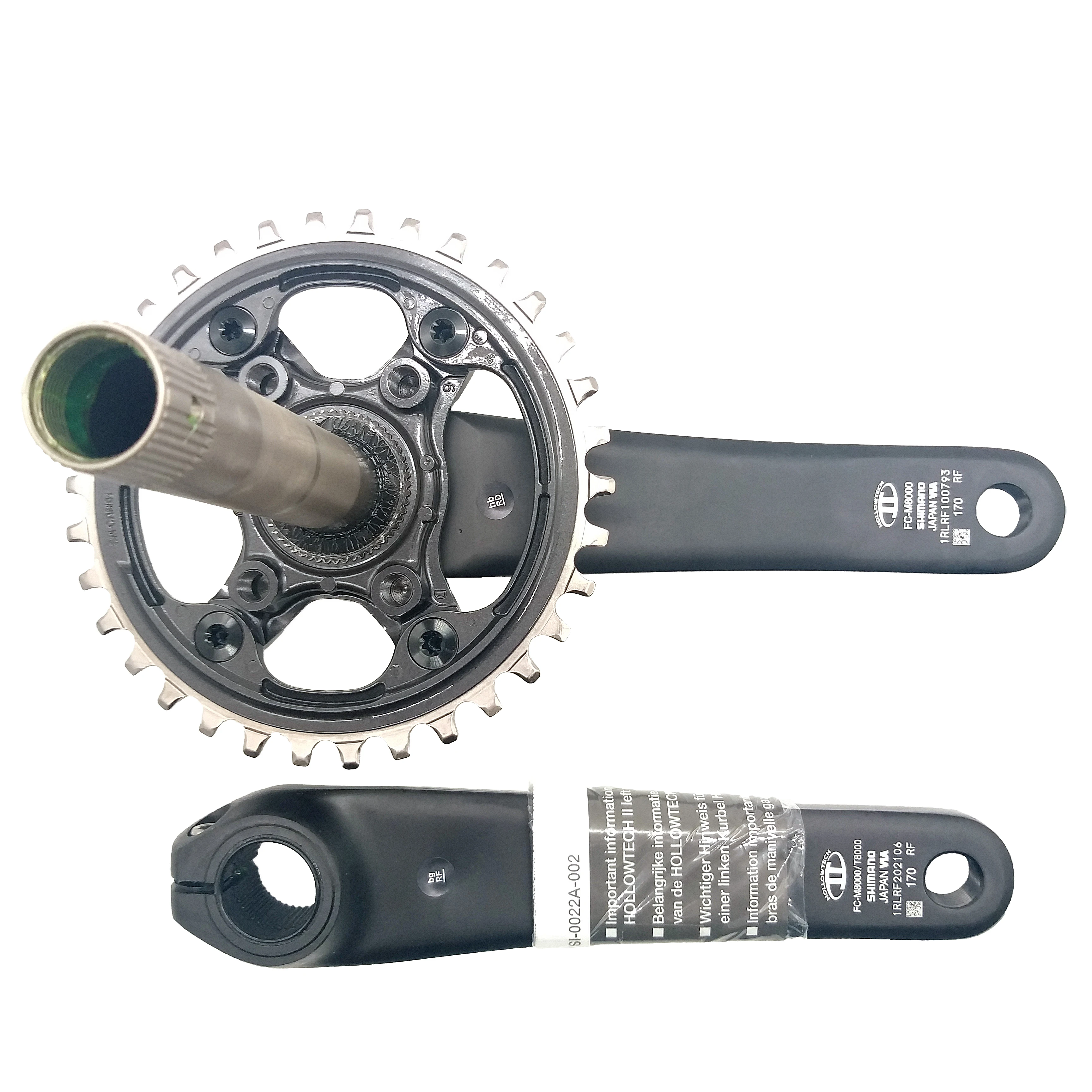 Shimano DEORE XT FC M8000 1x11Speed 11S MTB велосипедный кривошипник Hollow Tech II 34T 170 мм 175 BB MT800 M391