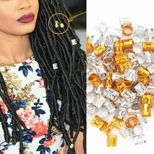 100 шт./компл. Регулируемый бусины для дредов Автофокус AF MACRO для косы волосы бусины оплетка Кафф-клипса милые женские аксессуары для волос