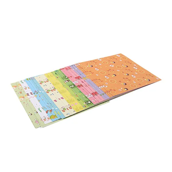 New-1 Pack Floral Square Folding Crane Origami Chiyogami Craft Lucky Wish Paper Size:(L)X(W): 15X15cm