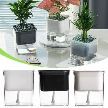 

Automatic absorption hydroponic flowerpot gardening hydroponic flowerpot plant green dill hydroponic flowerpot горшок для цветов