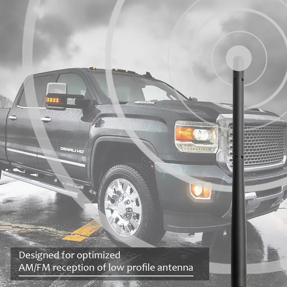 ARMSKY " Радио Антенна совместима для Chevy Silverado& GMC Sierra/Denali резиновый чехол антенна с медным сердечником гладкий корпус