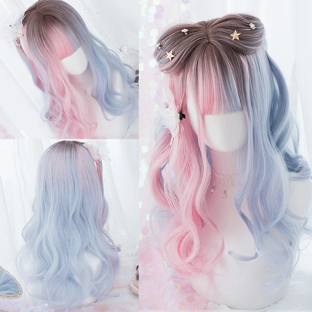 Pastel Ombre Aesthetic Wigs 4