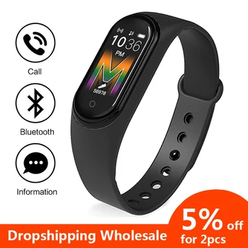 

M5 HD Call Smart Wristband Bracelet Smart Band Watch Best Fitness Bracelet Tracker Smartband Women Men Watch Wrist Band Smart