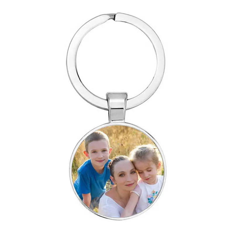DIY Personalized Pendant Baby Custom Keychain Photo Mom, Dad, Grandpa, Grandma, Parents Love Gifts for Family