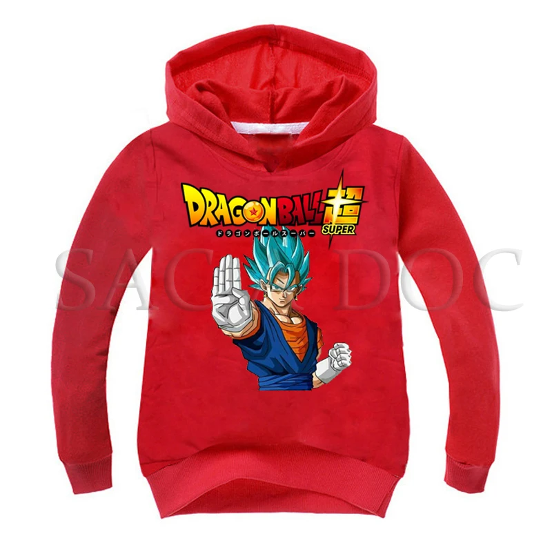 

New Solid Color Kids Boys Girls Hoodies Dragon Ball Toddler Baby Sweatshirts Baby Kid Winter Thin Children Casual Cotton Clothes
