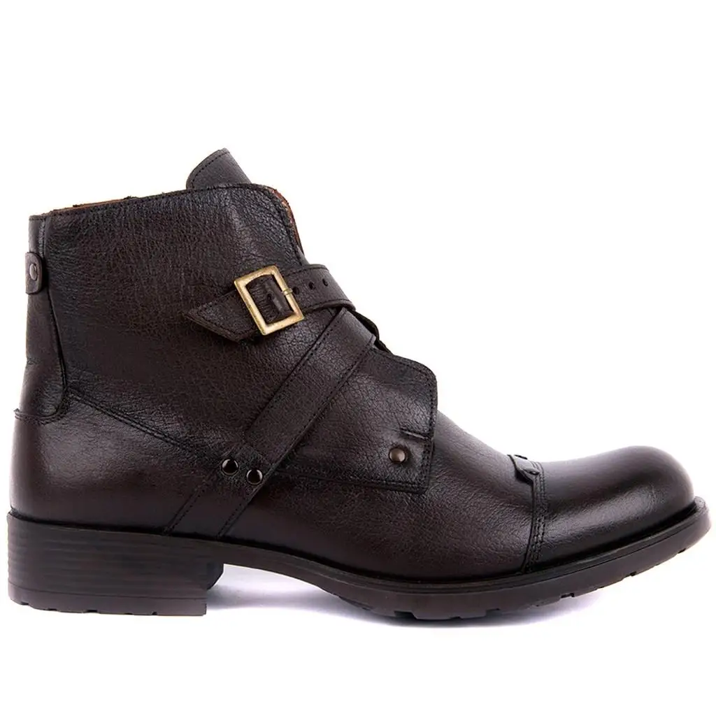 

Sail-Lakers Men Leather Inside Furry Boots