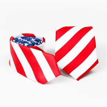

Independence Day Necktie Printing Men's Gifts Business Events Banquet Wedding Suit Accessories Stars and Stripes Tie Wholesale