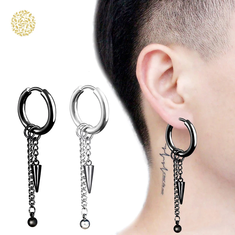 

Fashion Popular Stainless Steel Stud Earrings Skull Cross Star Scorpion Tassel For Women Men Hip Hop Jewelry Gifts