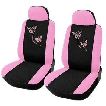 

4Pcs Car Seat Covers Butterfly Embroidery Car-Styling Woman Seat Covers Automobiles Car Interior Accessories