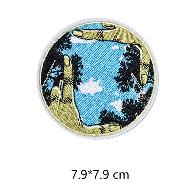Scenery Sun Cute Iron On Patches For Clothes Handmade Sewing Patterns Embroidered Applique Patch On Clothes Stickers Vintage 11