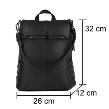 

Simple Style Backpack Lady Backpack Teenage Girl Bag Fashion Retro Solid Color Single Shoulder Bag