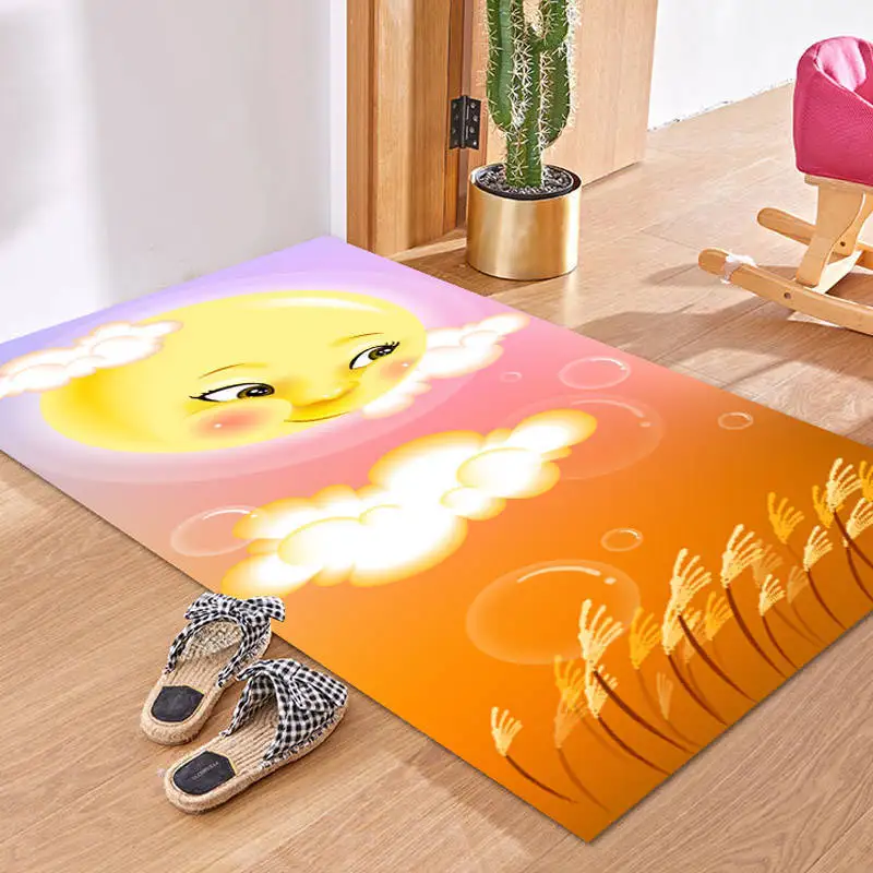 Детская комната Домашний Декор Ковер детский простой мультфильм игровые коврики Креативные 3D принты коврики для прихожей для гостиной спальни коврики