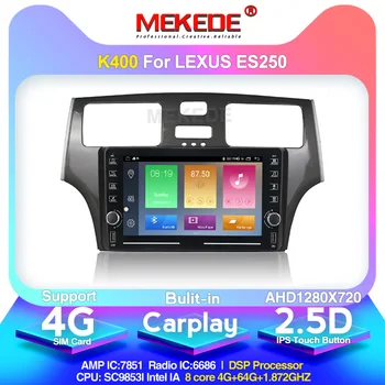 

1280*720 Android 10 4G LTE 2din 2.5D IPS screen Car Multimedia video player For Lexus ES250 ES300 ES330 built-in carplay GPS BT