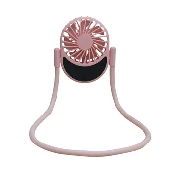 

USB Rechargeable Portable Fan Mini Handheld Neck Fan Air Conditioner Cooler 3 Speed Adjustable