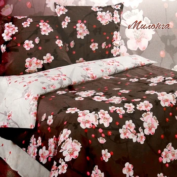 

Bed linen 2 bd Etalonika "Milonga" with a companion, 175x215 cm, 200x220 cm, 70x70 cm - 2 pieces