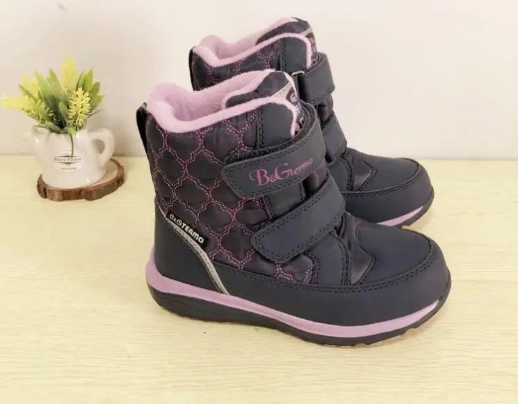 Экспорт из России; зимние сапоги для девочек; зимние хлопковые сапоги; водонепроницаемые Нескользящие толстые теплые сапоги