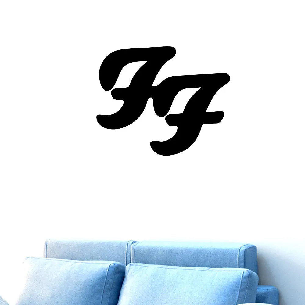 FF Lettered Generation Carved Removable Cool Wall Stickers Living Room Bedroom Sofa Wall Customizable MU4387