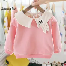 Детский свитер; зимний свитер для маленьких девочек; удобная мягкая одежда с длинными рукавами и воротником-куклой; теплая Милая одежда из флиса в Корейском стиле