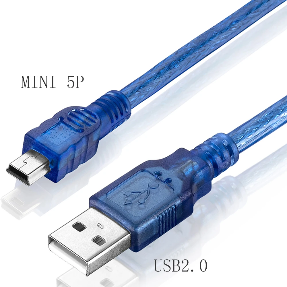 30 см 150 см 3 м 1 шт. USB кабель для зарядки данных 2.0A type A Male to Mini 5P Male Mini 5P USB шнур фольга+ с защитной обмоткой кабель для передачи данных