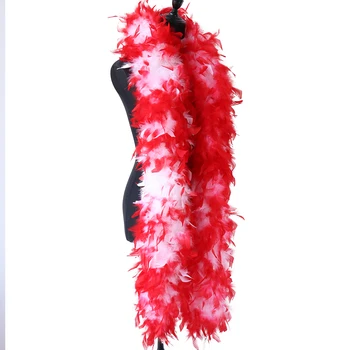 

130g Fluffy Turkey Plums Boa High Quality feather on Ribbon 2 meter wedding shawl Stage&party Decoration feathers for crafts