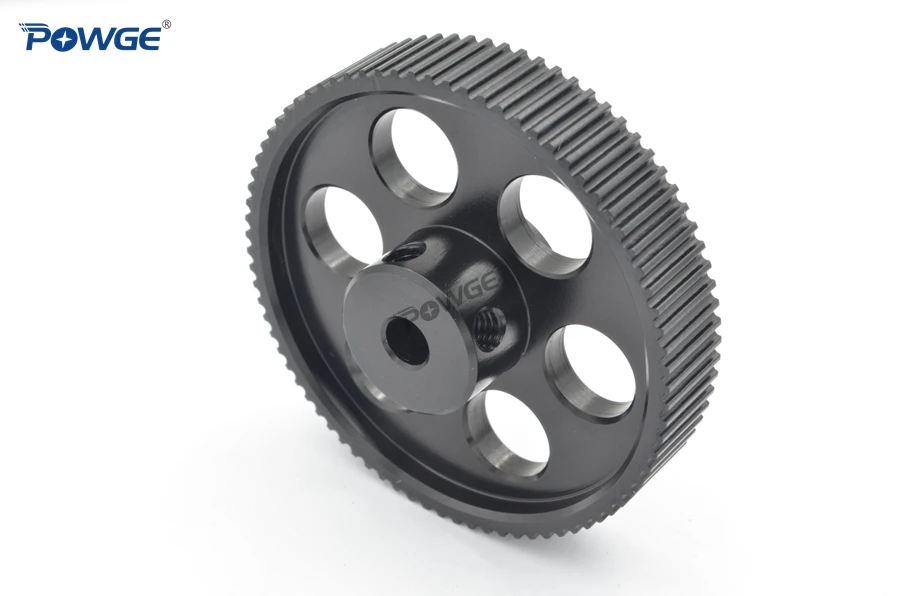 POWGE VORON дизайн 80 зубы 2MGT 2GT зубчатый шкив диаметр 5 мм для GT2 2 м зубчатый ремень высокое качество, ширина 9/10 мм 80 зубы 80 T 3D принтер