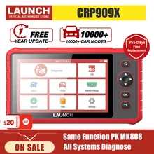 Launch X431 CRP909X Obd2 Scanner Full System Professiona Car Diagnostic Tool Automotive Code Reader Airbag/Sas/Tpms/Immo