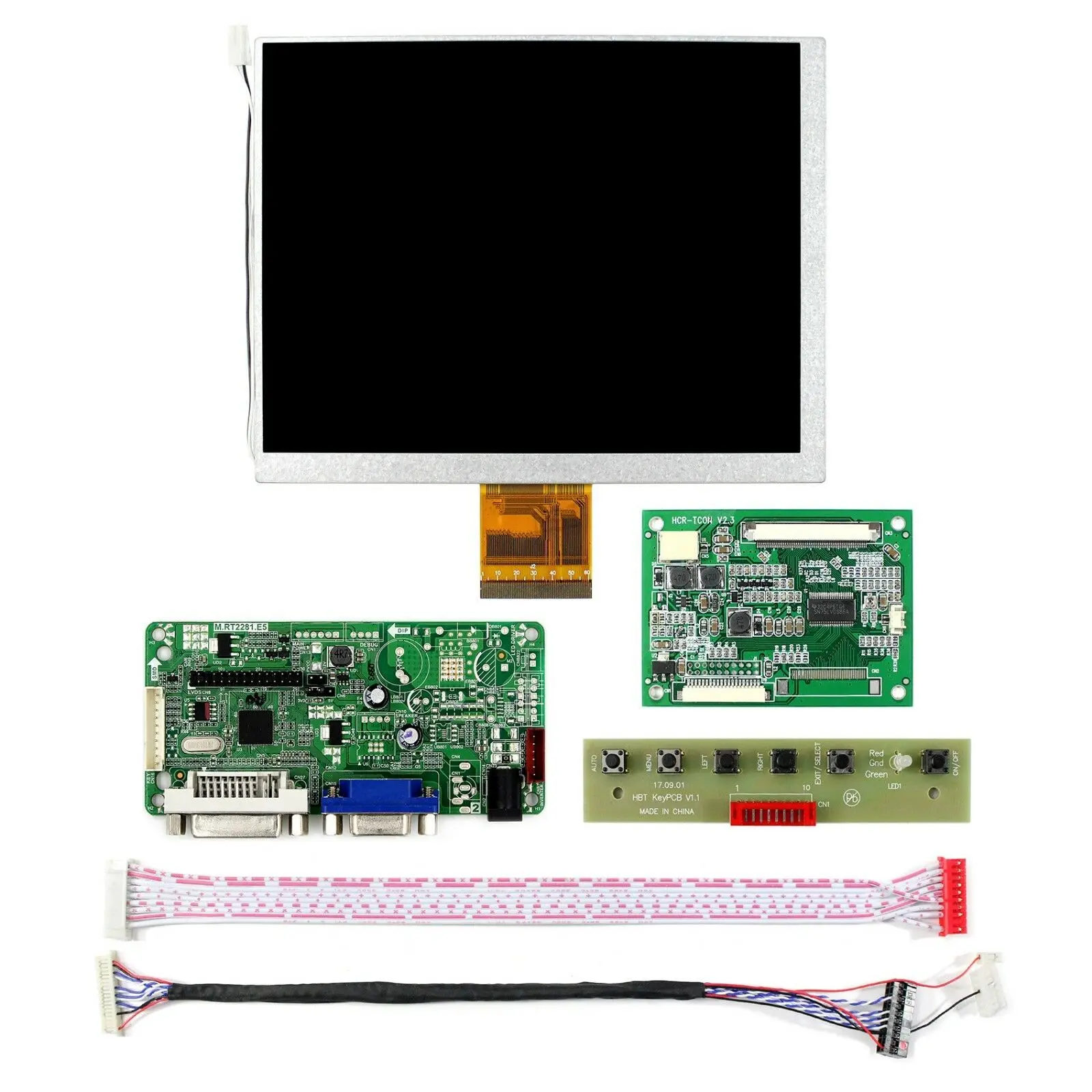 Latumab " дюймов клаа070ma0acw 800x600 ЖК-экран LVDS TTL Tcon плата DVI VGA ЖК-контроллер