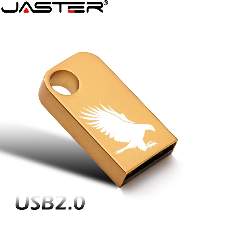 JASTER USB 2,0, металлическая цепочка на пояс, золотой, серебряный, черный флеш-накопитель, 4 ГБ, 8 ГБ, 16 ГБ, 32 ГБ, 64 ГБ, 128 ГБ, USB флеш-накопитель(более 10 шт., бесплатный логотип