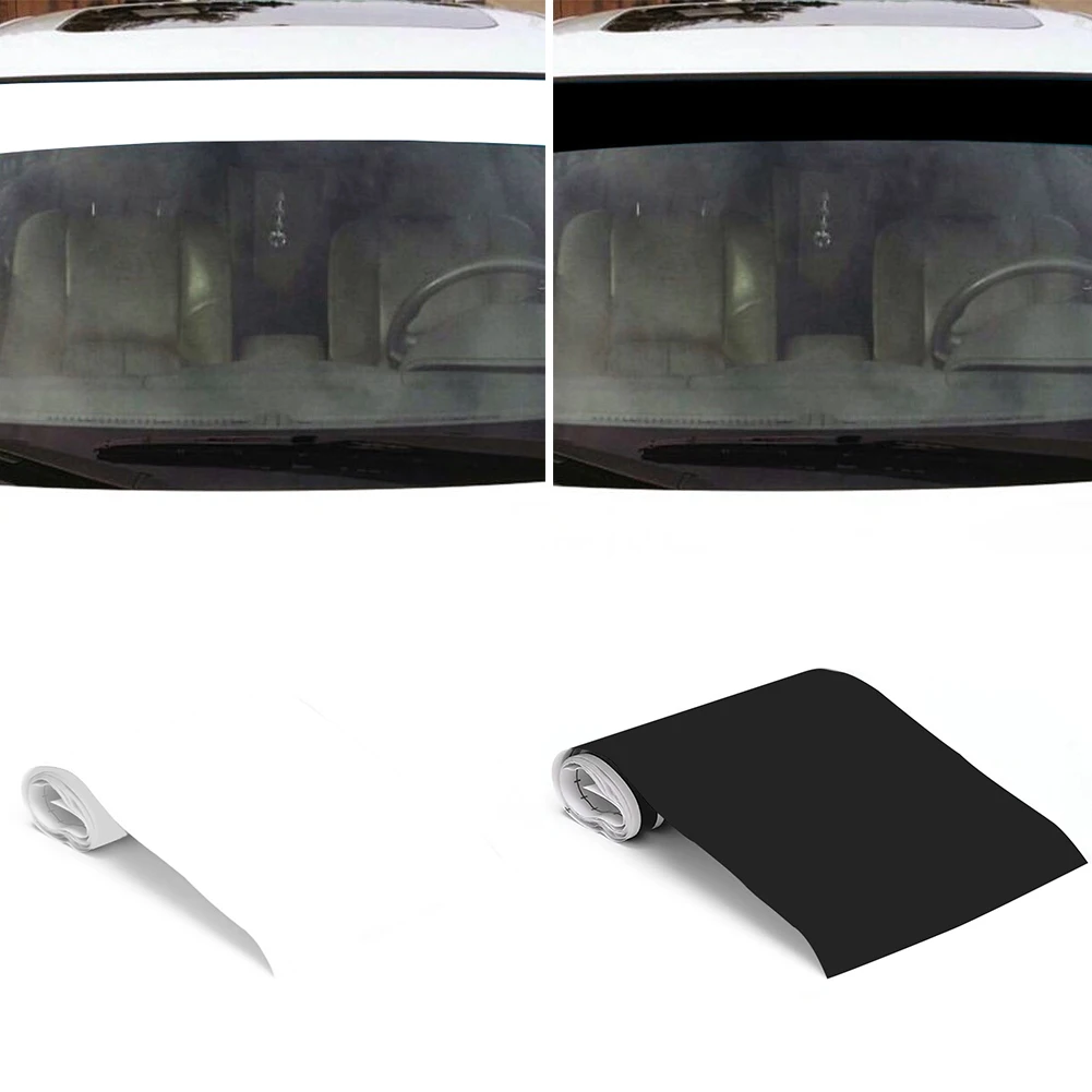 6x60inch Car Window Visor Vinyl Windshield Banner Strip Racing Waterproof Sun Decorative Stickers Sunscreen Blank | Автомобили и
