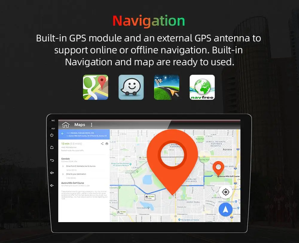 Bosion Android 9,0 Автомагнитола для " 10,1" Универсальный Автомобильный dvd-плеер gps navi автомобильные аксессуары Авторадио ips экран 4 Гб+ 64 ГБ