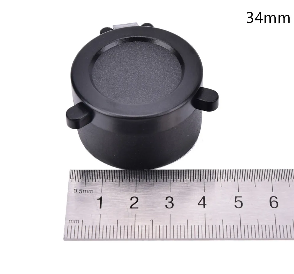 34mm 1 шт. Крышка для объектива винтовки для калибра охотничий прицел быстрая откидная защитная крышка объектива Калибр 25,5-62 мм - Цвет: 34mm