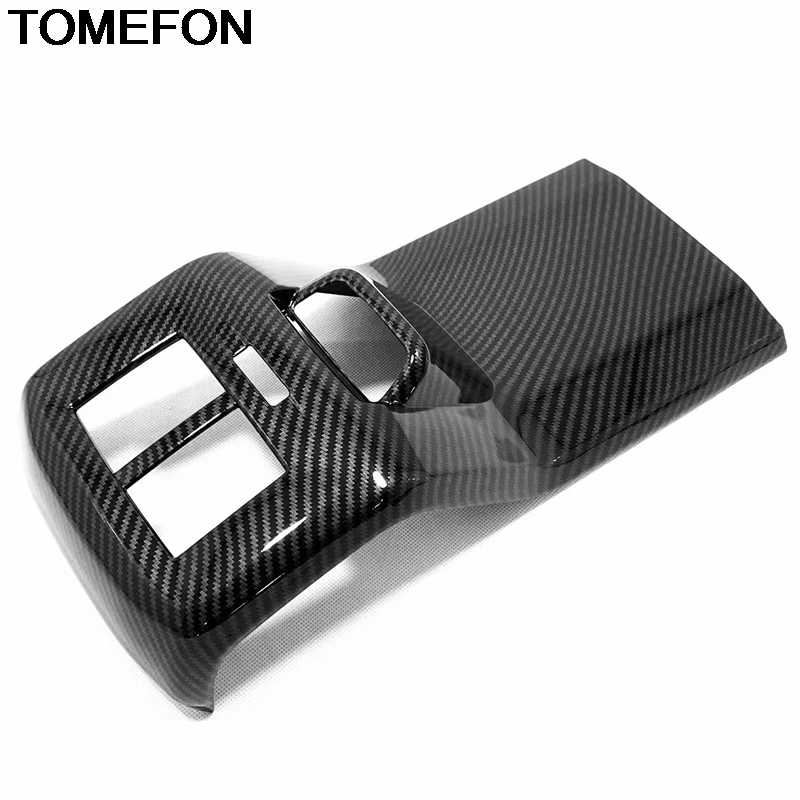 TOMEFON For Volkswagen T-Cross 2018 2019 2020 Rear Armrest Air Condition Vent AC Outlet Panel USB Charging CoverTrim Accessories |