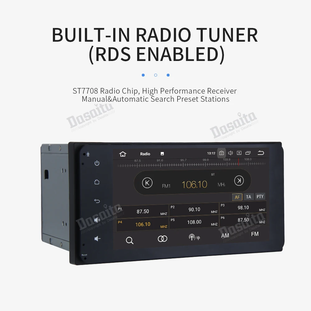 Excellent Android 9.0 car radio 4GB + 32GB Rom with 7" 1080P video for Toyota Corolla Camry Prado RAV4 Hilux 7