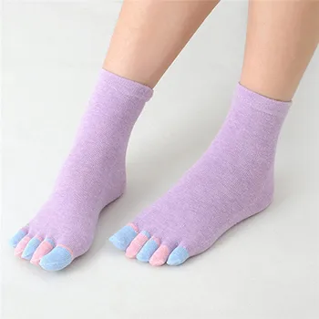 

Chic Cute Casual Five Toe Crew Athletic Finger Performance Original Weight Micro Toe Socks Cotton Socks