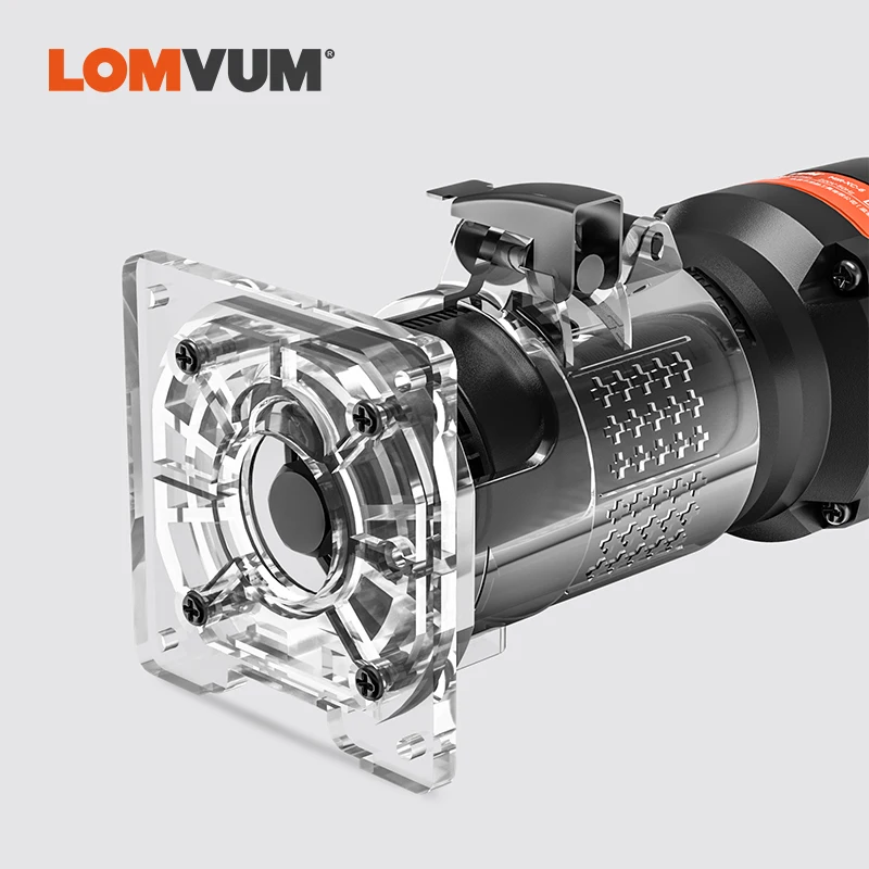 LOMVUM 470W Woodworking Router Milling Machine Electrict Trimmer 220V Wood Cutting Trimming Machine Milling Engraving Slotting